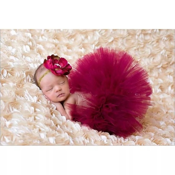 Other - Top Sale Baby Girl Tulle Tutu Skirt and Flower Hea